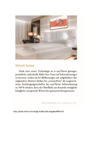 Artikel Hotel und Design Stilvoll heizen