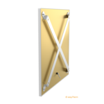 easyTherm® Infrarotheizung space mit goldener Rückseite