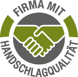 Siegel Firma mit Handschlagqualität