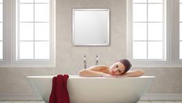 easyTherm Infrarotheizung comfortSoft500 als Badezimmerheizung