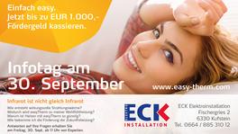 Infotag ECK Elektroinstallationen Infrarotheizung