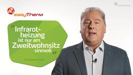 Expertenvideo: Infrarotheizung für Zweitwohnsitz