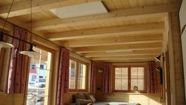 easyTherm® Infrarotheizung im Wohnzimmer der Lechtal Chalets