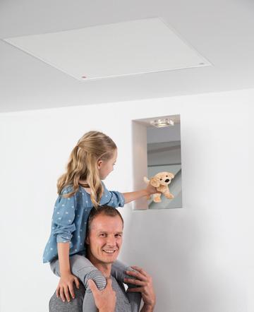 easyPlan: flächenbündige Infrarotheizung und Deckenmontage easyPlan: flächenbündige Infrarotheizung und Deckenmontage