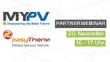 Partnerwebinar my-PV & easyTherm®