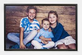 Chauffage infrarouge avec photo d'une famille