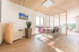 Haas prefabricated modular house living area