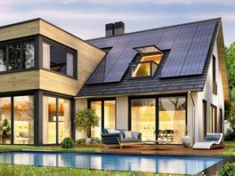 [Translate to Französisch:] Haus mit Photovoltaikanlage