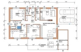 Single family house new construction floor plan