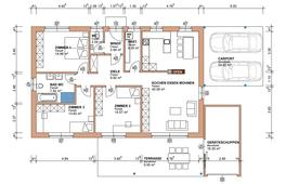 Plan d'une maison individuelle neuve