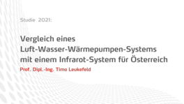 Wärmepumpe oder Infrarotheizung Studie 2021 von Timo Leukefeld