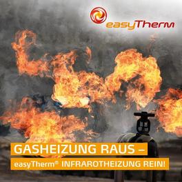 easyTherm Infrarotheizung statt Gasheizung