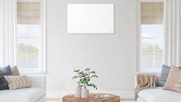 easyTherm Infrarotheizung space30 im Wohnzimmer