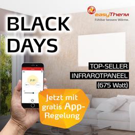 Aktion "Black Days" bei easyTherm Aktion "Black Days" bei easyTherm