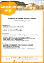 Stellenausschreibung Marketing Allrounder