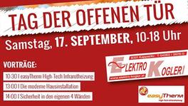 Elektro Kogler Tag der offenen Tür easyTherm