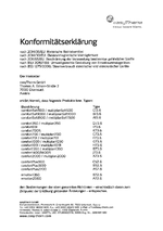CE-Erklärung der easyTherm® Infrarotpaneele