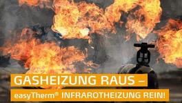 easyTherm® Infrarotheizung ist die Alternative zur Gasheizung