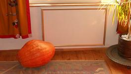 easyTherm® Infrarotheizung im Wohnzimmer eines sanierten Zweifamilienhauses