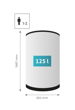 Autarkie-Boiler® mit 125 Liter Speicher