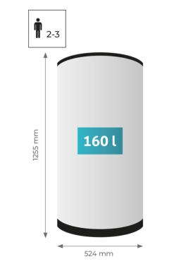 Autarkie-Boiler mit 160 Liter Speicher